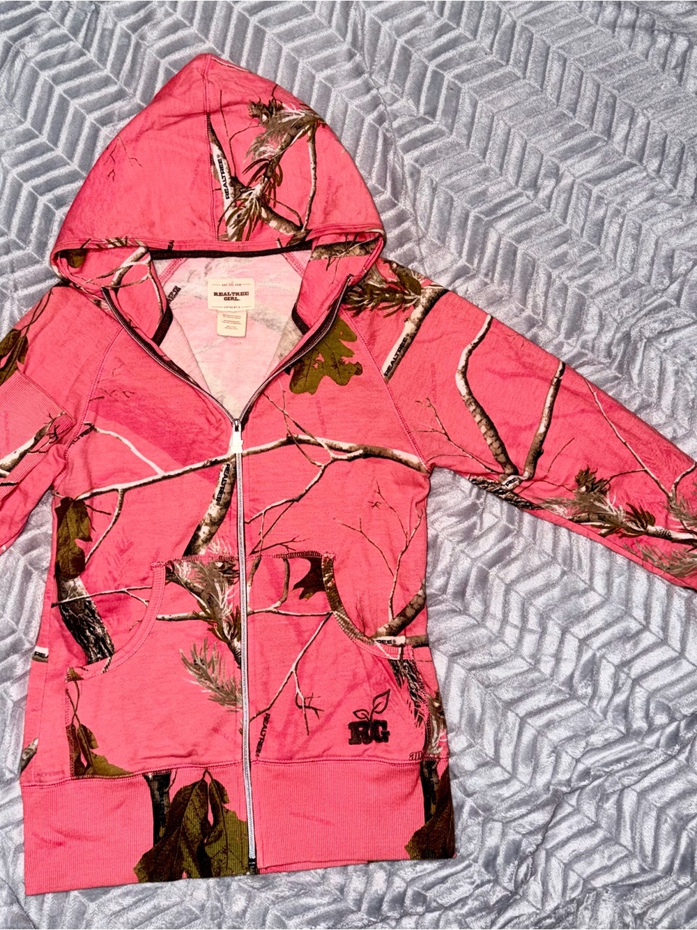Realtree Vintage Pink Camo Full-Zip Hoodie